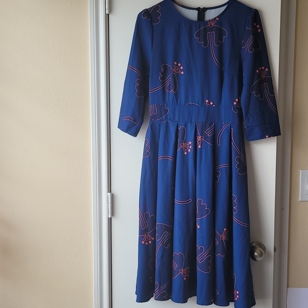NWT Blue Dress Boho style Size Small